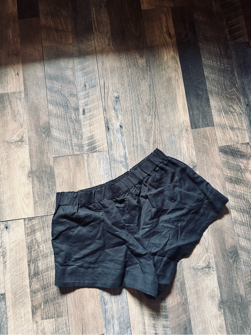 Victoria's Secret Linen Swim Coverup Elastic-Waist Athletic Shorts - Picture 5 of 5
